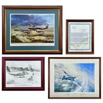 Lot 437 - Second World War & Later Limited Edition Signed Royal Air Force Pictures (x3).