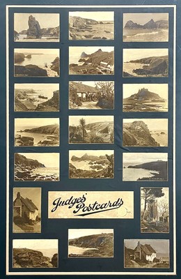 Lot 953 - Judges' Postcards Framed & Glazed Advertising Shop Display Lizard Cornwall Interest.