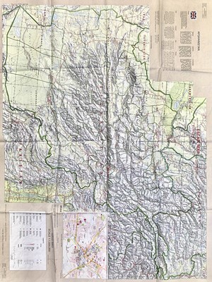 Lot 441 - Afghanistan War Double Sided British Escape Map.