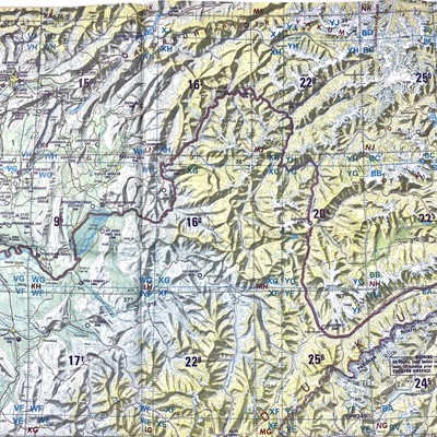 Lot 441 - Afghanistan War Double Sided British Escape Map.