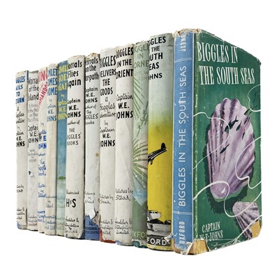 Lot 858 - Captain W.E. Johns Biggles Hardback Volumes All With Dust Jackets Including First Editions.