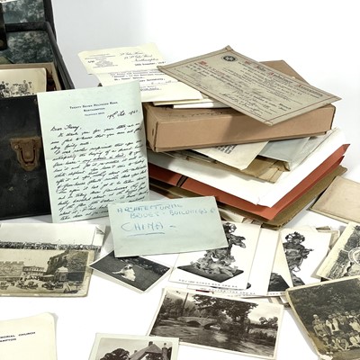 Lot 107 - W. A.B Leach, postcards, photos and ephemera of his life.