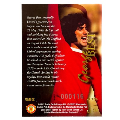 Lot 982 - Trading Cards - Futera Signed George Best Card.