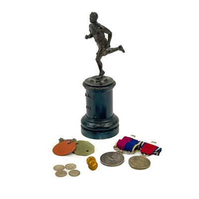 Lot 444 - RAF Medal Pair plus an RAF 1920 Athletics Trophy.