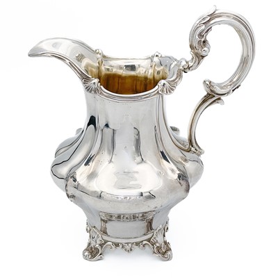 Lot 199 - A Victorian silver milk jug by Charles Reily & George Storer.