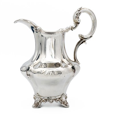 Lot 199 - A Victorian silver milk jug by Charles Reily & George Storer.