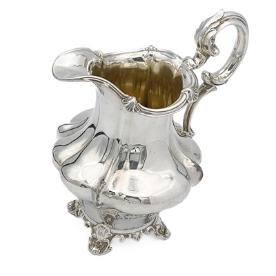 Lot 199 - A Victorian silver milk jug by Charles Reily & George Storer.
