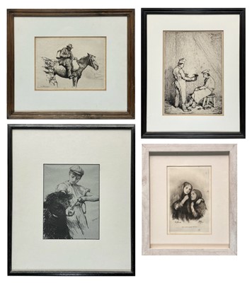 Lot 641 - Henry Herbert LA THANGUE,  Hubert VON HERKOMER,  Théodule Augustin RIBOT