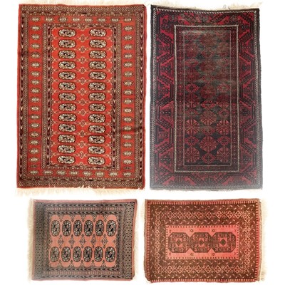 Lot 167 - A Belouch rug, Afghan rug and two Pakistan rugs.