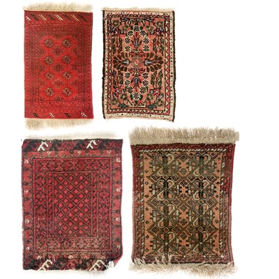 Lot 166 - An Afghan rug, two Afghan mats and a Lillihan mat, North West Persia.