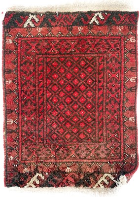 Lot 166 - An Afghan rug, two Afghan mats and a Lillihan mat, North West Persia.