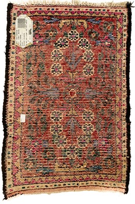 Lot 166 - An Afghan rug, two Afghan mats and a Lillihan mat, North West Persia.