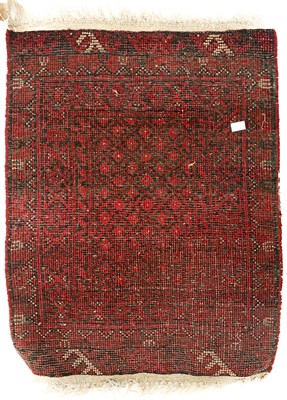 Lot 166 - An Afghan rug, two Afghan mats and a Lillihan mat, North West Persia.