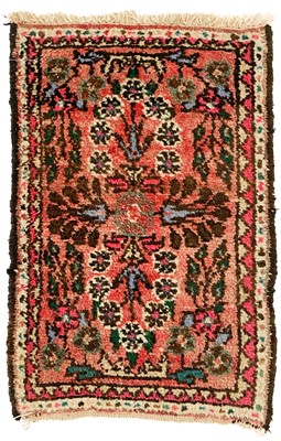 Lot 166 - An Afghan rug, two Afghan mats and a Lillihan mat, North West Persia.