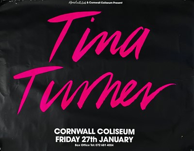 Lot 178 - Tina Turner. An original concert poster.