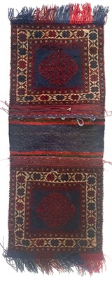 Lot 177 - An Afshar saddlebag, South West Persia, 1930-1950's.