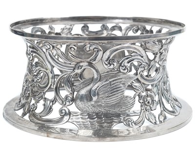 Lot 113 - A Victorian Irish silver ring dish by Edmond Johnson Ltd.