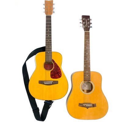 Lot 96 - Two 1/2 size acoustic guitars.