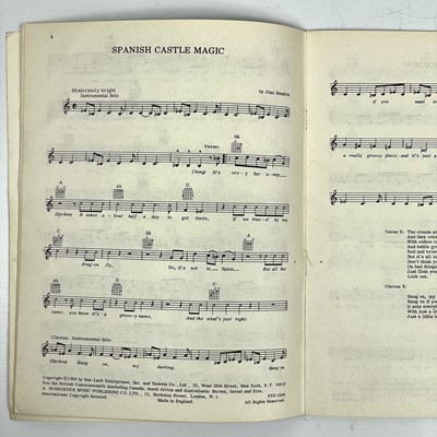 Lot 137 - A rare original 1968 Jimi Hendrix songbook.