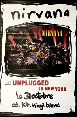 Lot 146 - A Nirvana 'Unplugged in New York' promotional poster.