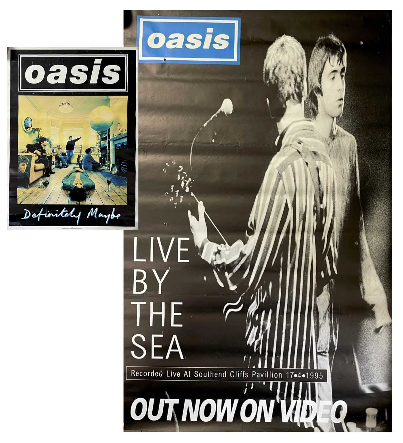 Lot 141 - Two original 'Oasis' promotional posters.