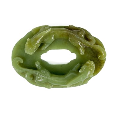 Lot 218 - A Chinese jade carving.