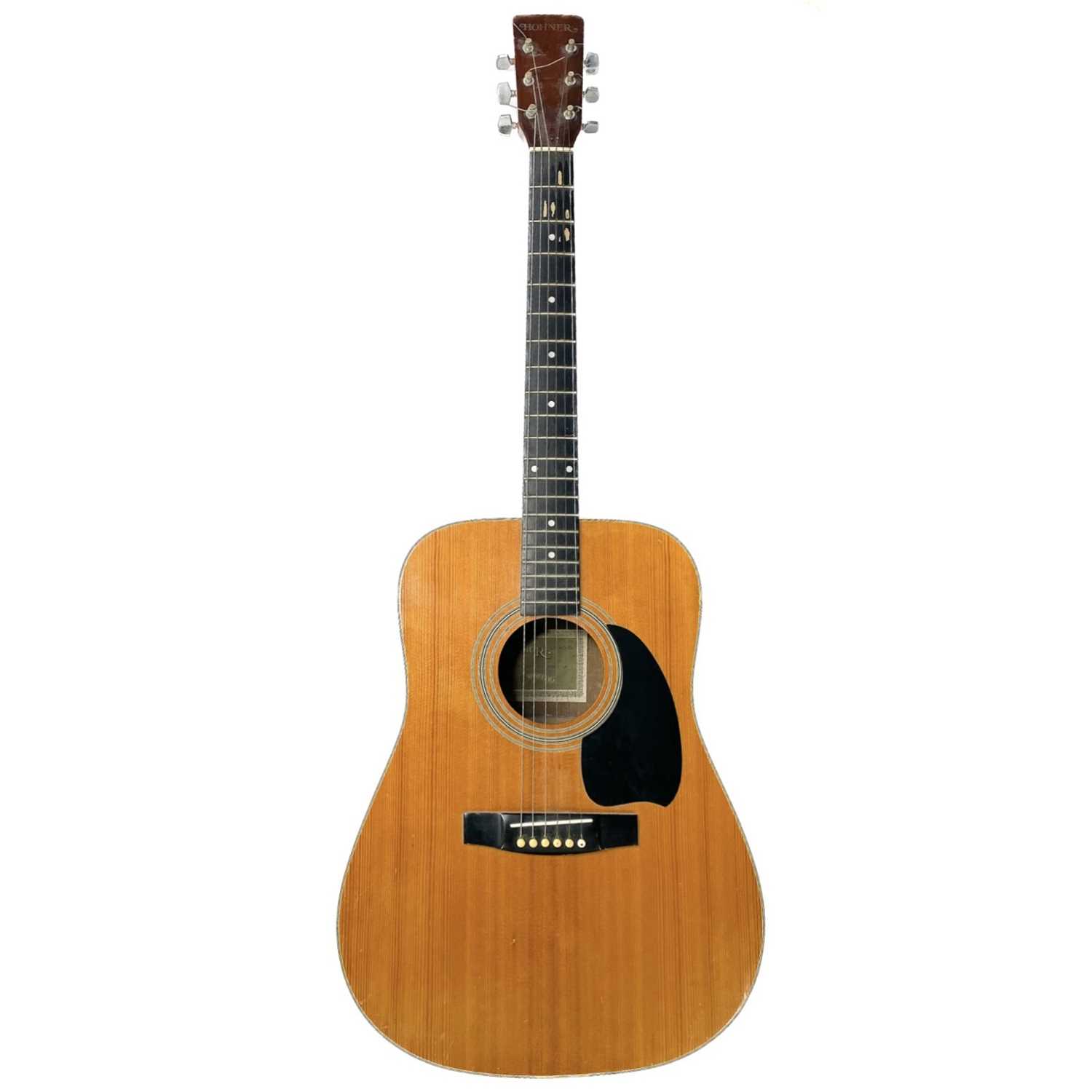 Lot 93 - A vintage Hohner Arbor series LW400N acoustic guitar.