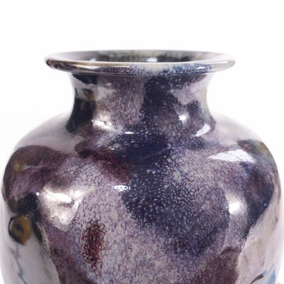 Lot 613 - A Japanese Sumida Gawa pottery vase.