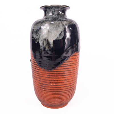 Lot 613 - A Japanese Sumida Gawa pottery vase.