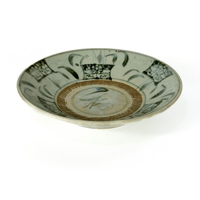 Lot 483 - A Chinese late Ming provincial earthenware dish.