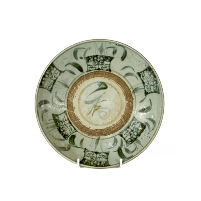 Lot 483 - A Chinese late Ming provincial earthenware dish.