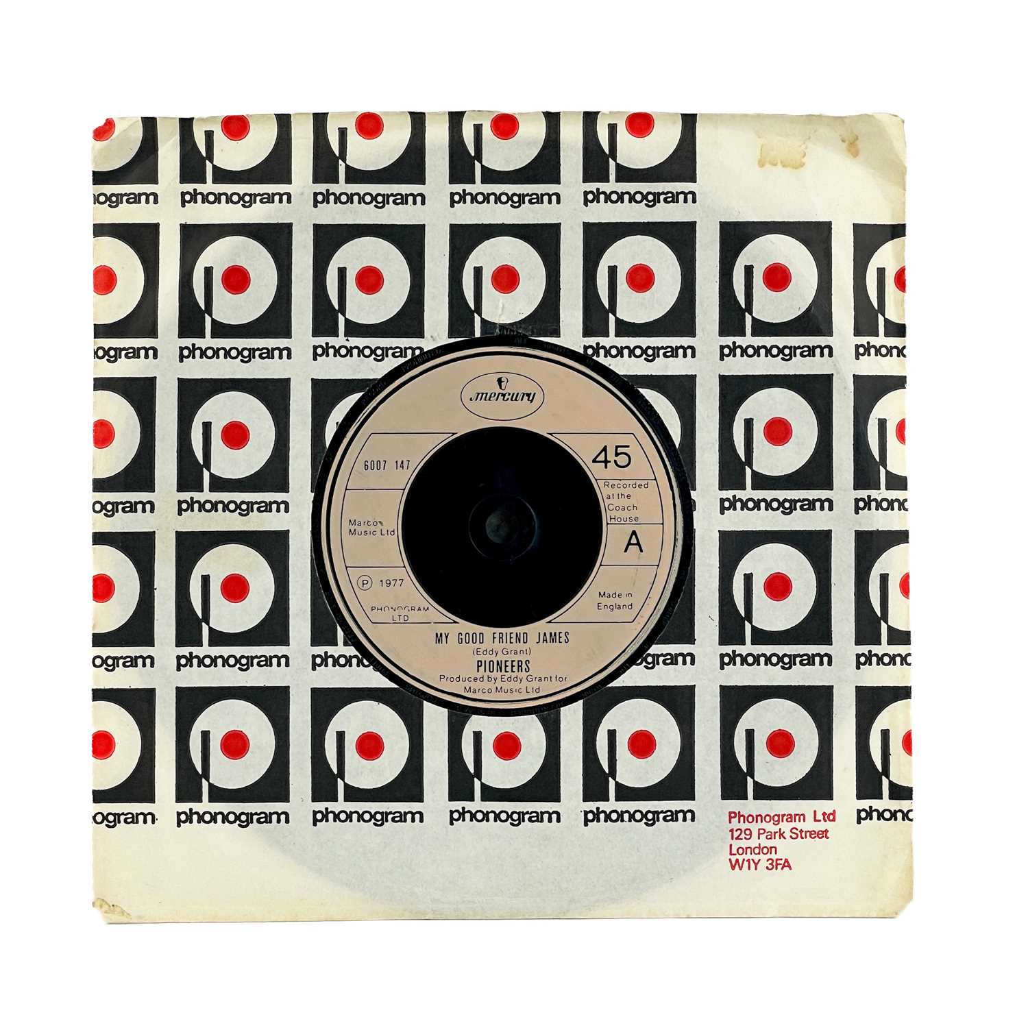 Lot 56 - Pioneers. 'My Good Friend James,' 7
