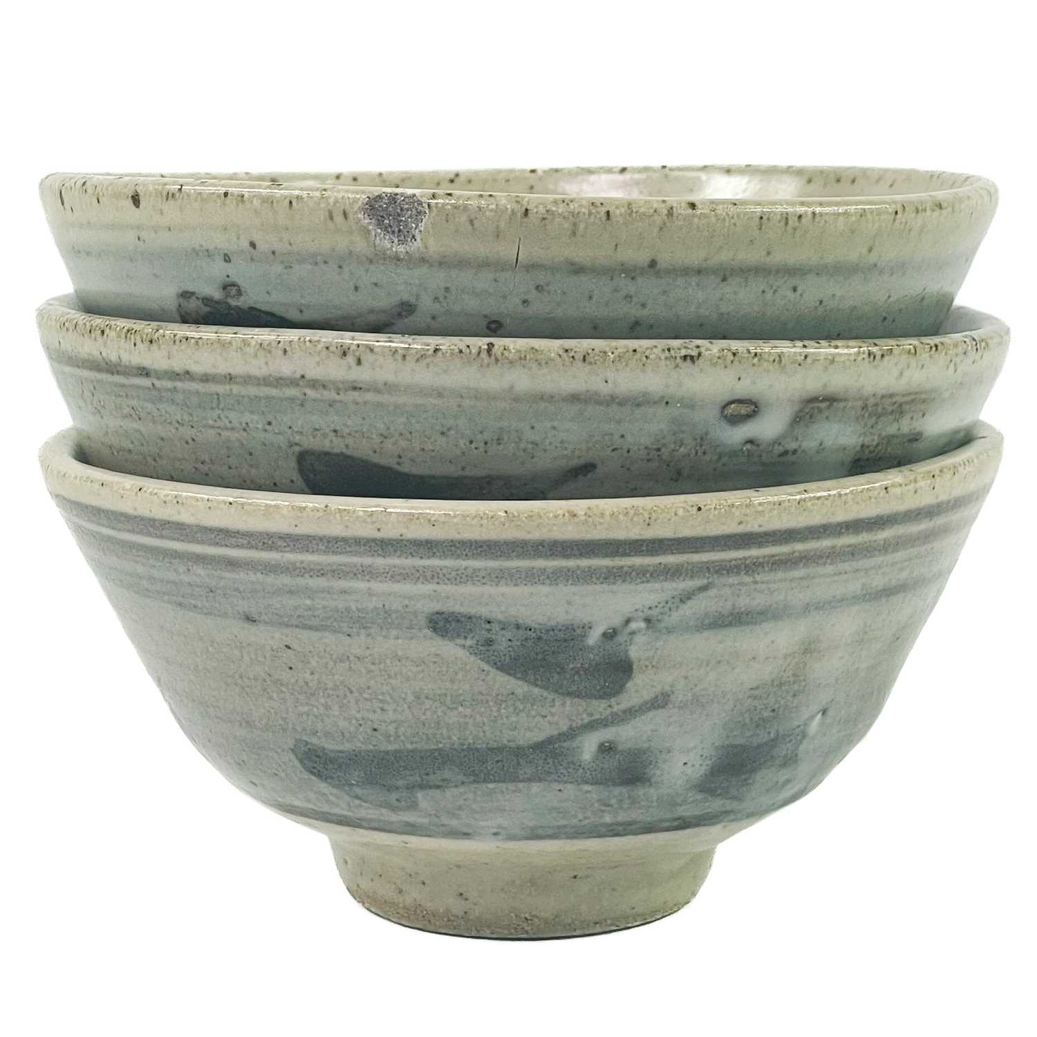 Lot 804 - Three Leach pottery stoneware Z bowls.