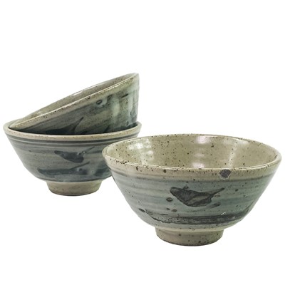 Lot 804 - Three Leach pottery stoneware Z bowls.