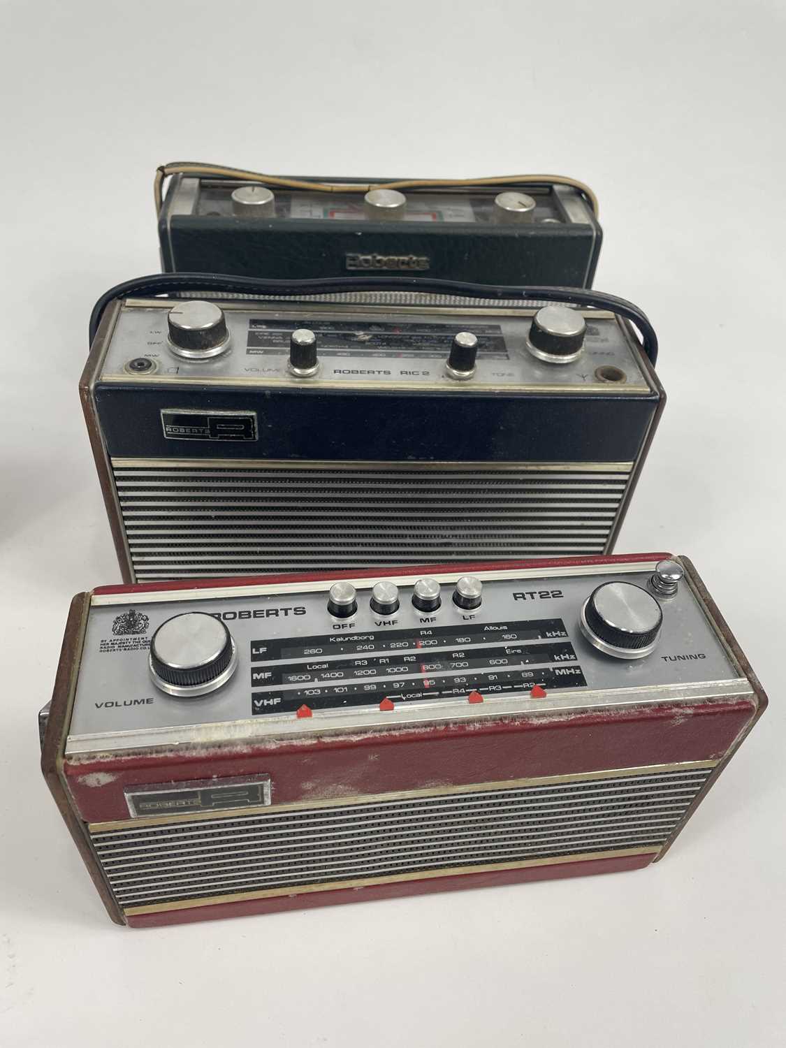 Lot 250 A collection of vintage 'Roberts' radios.