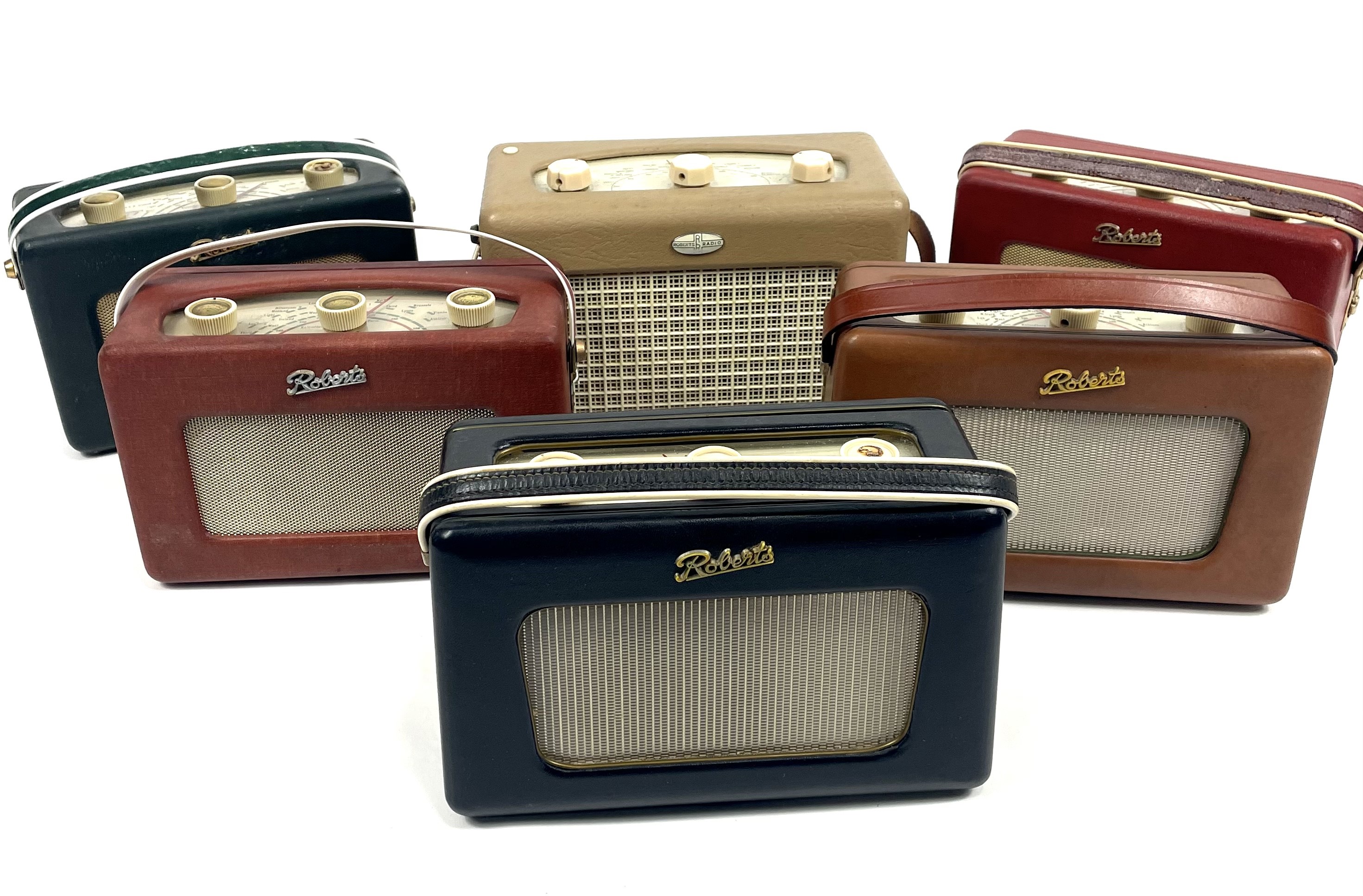 Lot 249 A collection of vintage 'Roberts' radios.