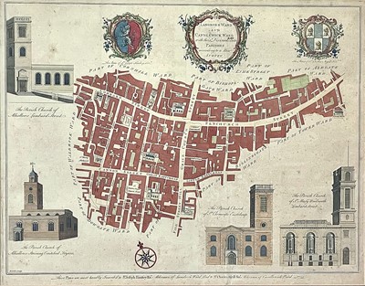 Lot 239A - Langborn ward and Candlewick ward with their divisions into parishes according to a new survey