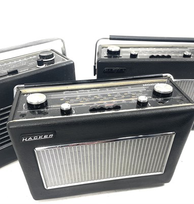 Lot 287 - A collection of vintage 'Hacker' radios.