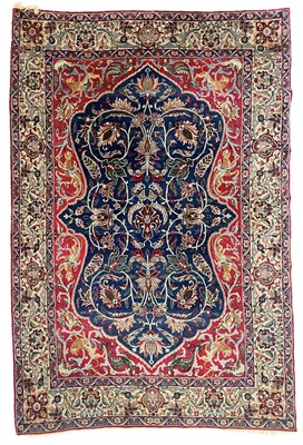 Lot 213 - A Kashan carpet, Central Persia, circa 1920.