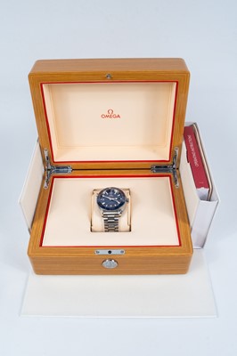 Lot 104 - An Omega Seamaster Professional Planet Ocean co-axial chronometer gentleman's bracelet wristwatch.