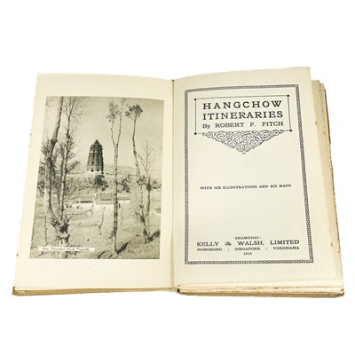 Lot 622 - ROBERT F. FITCH. 'Hangchow Itineraries'.