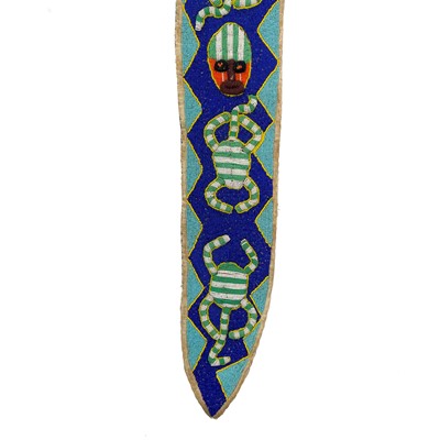 Lot 172 - A Yoruba beadwork and cowrie shell sash.