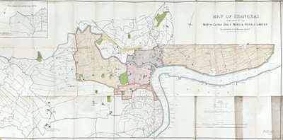 Lot 629 - China interest. Two early 20th century maps and an atlas.