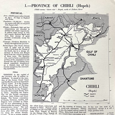 Lot 629 - China interest. Two early 20th century maps and an atlas.