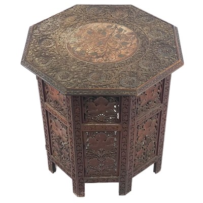 Lot 106 - An Anglo-Indian octagonal occasional table, late 19th century.