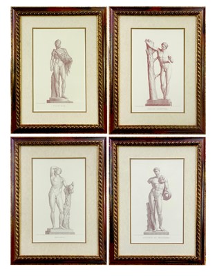 Lot 122 - A set of four modern prints of Classical sculpture.