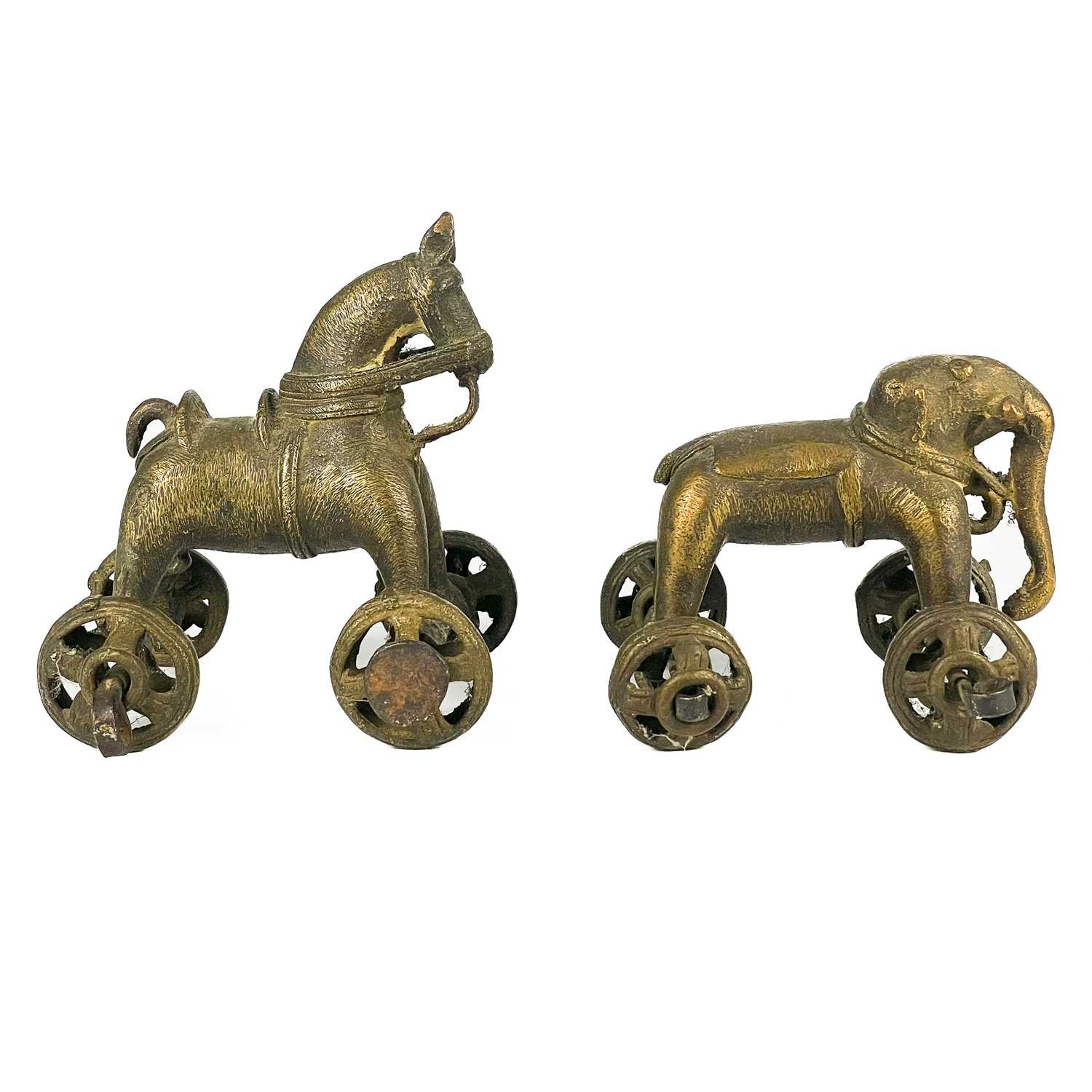 Lot 108 - Two Indian bronze temple toys, circa 1900.