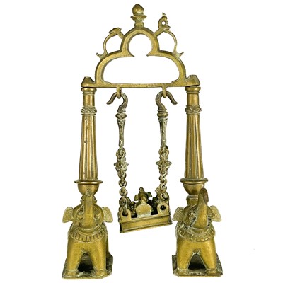 Lot 114 - An Indian bronze temple toy, early 20th century