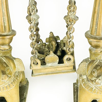 Lot 114 - An Indian bronze temple toy, early 20th century