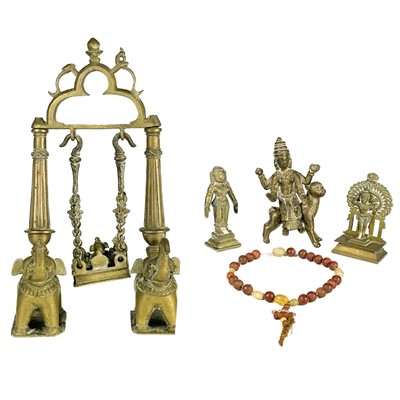 Lot 114 - An Indian bronze temple toy, early 20th century